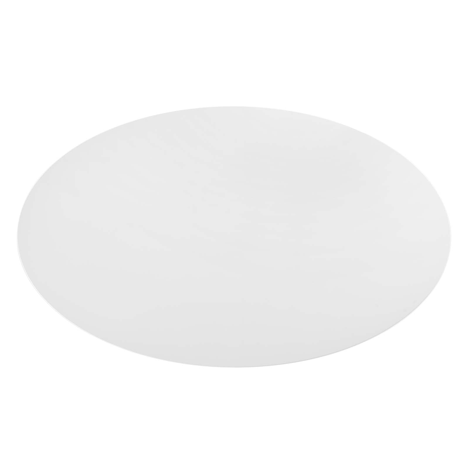Modway Lippa 78" Oval Lacquered MDF Dining Table in Black/White