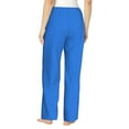 thumbnail image 3 of Fotbe Dodgerblue Women's Pajama Pants,Sleepwear Pants,Pj Bottoms Drawstring And Pockets-XX-Large, 3 of 9
