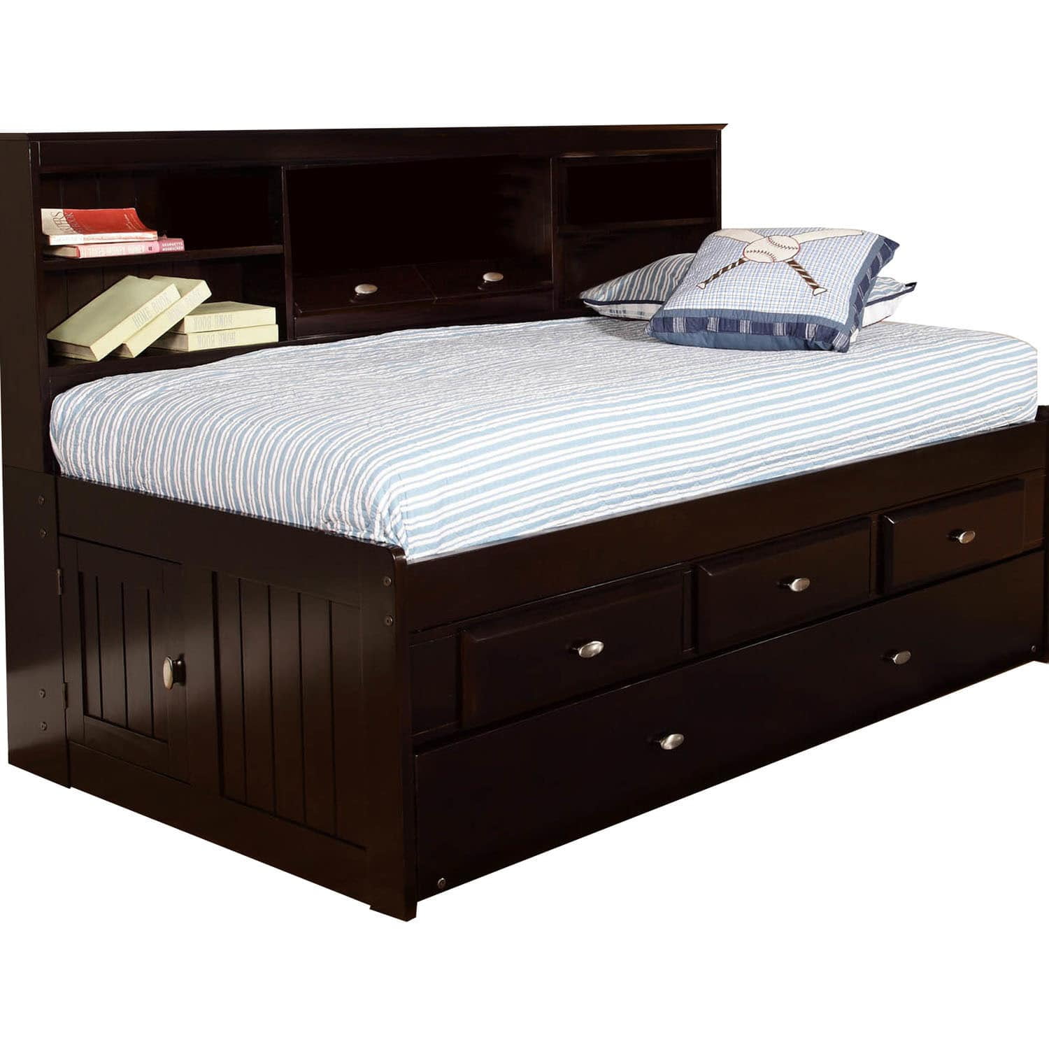Cambridge Sterling Twin Size Bookcase Daybed With Built In Storage Cambridge Sterling Twin Size Bookcase Daybed With Built In Storage And Slide Out Trundle Com