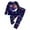 Blue, variant on Dsscvnef Child Boy Pajamas Set Fashion Crewneck Top Trousers Pjs Sleepwear Outfits Girl Pjs Size 5-6 years Kids Clothes Girls