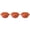 Orange, variant on The Pioneer Woman 0.5 Qt Pumpkin Stoneware Mini Cocottes Set with Side Handles, Linen Finish, Set of 3