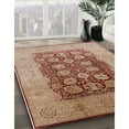 thumbnail image 3 of Ahgly Company Machine Washable Indoor Square Industrial Modern Chestnut Red Area Rugs, 6' Square, 3 of 7