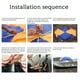 thumbnail image 4 of Soidarity Toldo de barco, parasol, refugio a prueba de lluvia, barco inflable, cubierta de yate, protector solar, toldo parasol, pesca, surf, Deportes acuáticos 2 personas, 4 of 6