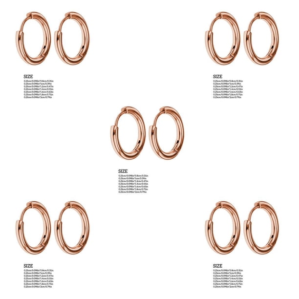 Minnieouse Pendientes de aro de plata para mujer Diseño único Galvanoplastia Tech Hoops Accesorios de joyería para labios oro rosa 2.5 * 18 mm Type2 NO2 Minnieouse CBP202427