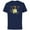 Navy, variant on Disney Princess Tiana Winter Dreams Holiday Standard - Short Sleeve Cotton T-Shirt for Adults - Customized-Navy