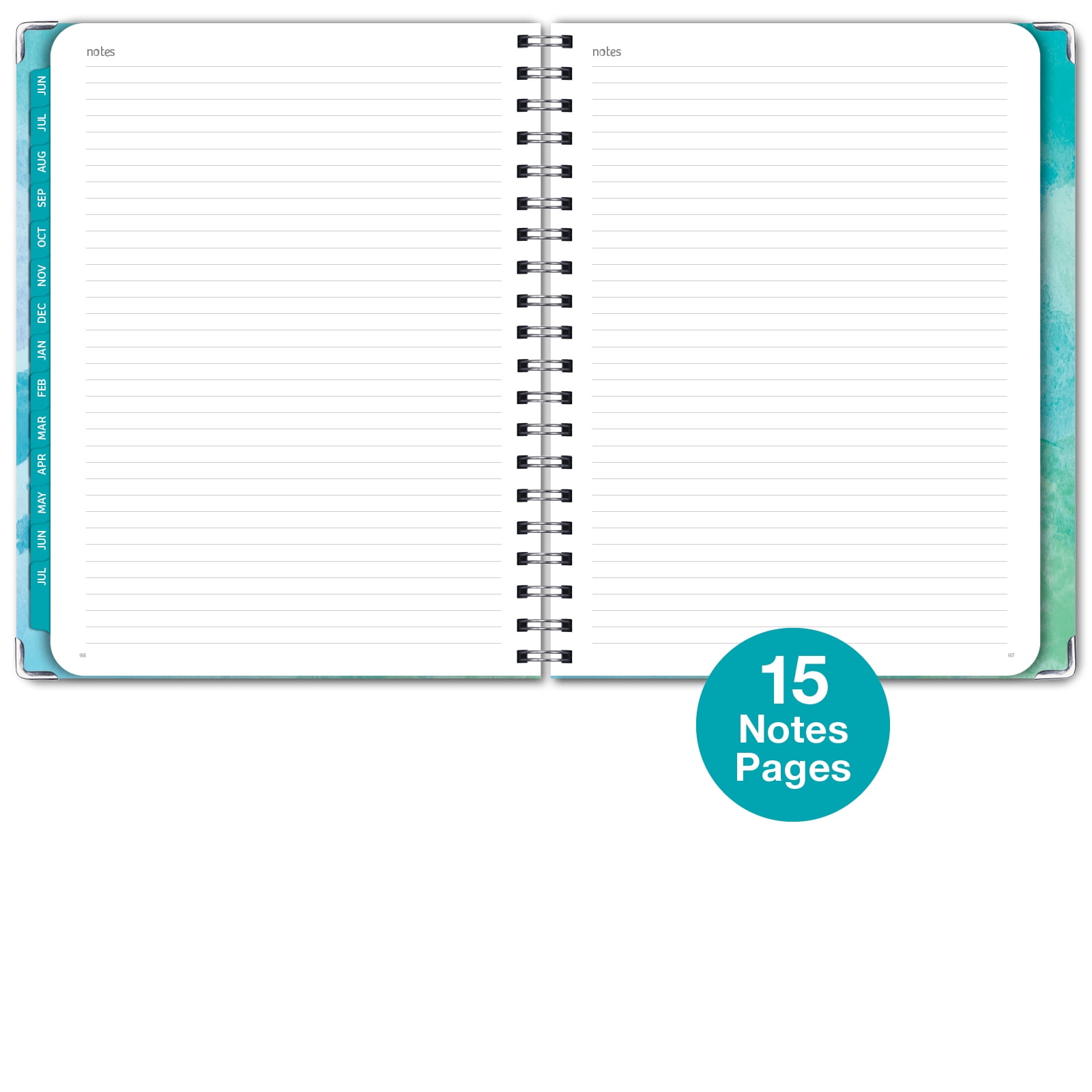 Academic Year 2025-2026 Planner, June 2025 - July 2026, 8.5"x11" Daily Weekly Monthly Planner Yearly Agenda, Hardcover, Bookmark, Pocket Folder and Sticky Note Set (Dragonflies)