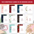 thumbnail image 3 of Decorably 100 Tarjetas de Navidad 15x10 cm con Sobres, 3 of 6