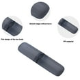 thumbnail image 3 of Toothbrush Case 2 Packs, Toothbrush Holder Travel, 20*5.5cm Portable Toothbrush Case for Traveling-Transparent black, 3 of 5