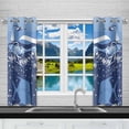 thumbnail image 2 of MKHERT Sea World Window Curtain Kitchen Curtain 26x39 inch,Two Piece, 2 of 2