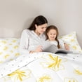 thumbnail image 4 of Manfei Lovely Bowtie 7-Piece Twin Bedding Sets,Yellow White Bedding Comforter Set,Ribbon Bow Knot Sheet Sets For Girls,Microfiber Bedroom Decor Reversible, 4 of 8