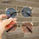 thumbnail image 2 of Gafas de sol a la moda para niños y niñas, anteojos de sol Anti-UV para bebé, con lazo bonito, gafas de concha para niña pequeña, gafas con montura de Metal Fivean unisex, 2 of 2