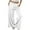White, variant on fatyb Women's Satin Pajama Pants with Pockets Elastic Waist Comfy Lounge Bottoms Sleepwear for Women
