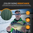 thumbnail image 4 of FINS Braids Crappie Ultra-Strong Thin Braided Fishing Line for Crappie, Slate Green 8 lb 100 Yds, 4 of 14
