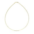thumbnail image 2 of ARAIYA JEWELRY 14K Yellow Gold 1.52 mm Round Omega Necklace 20'' for Women, 2 of 5