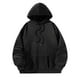 thumbnail image 3 of Sudadera con capucha con cordón Sudadera con capucha para adultos Causal Negro Cómodo Jersey Tops Con cordón S, 3 of 8
