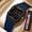 blue, variant on Digital Watches for Men Women Waterproof Unisex Digital Sports Watch Square Stopwatch Countdown Alarm Analog Silicone Strap Transparent Case Wristwatch