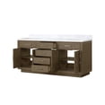 thumbnail image 3 of Abbey 72 in W x 22 in D Grey Oak Double Bath Vanity and Carrara Marble Top, 3 of 6