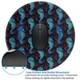 thumbnail image 4 of Disketp Blue Seahorse Small Mouse Pad 7.9x7.9 Inches,Washable Round Mousepad for Office Laptop Computer,Non-Slip Rubber Base Mouse Pads for Wireless Mouse, 4 of 8