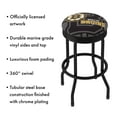 thumbnail image 3 of Trademark Gameroom Boston Bruins Logo Black Ribbed Barstool, 3 of 5