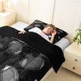 thumbnail image 3 of Erosebridal Kids Rugby Twin Comforter Sets for Boys, Sports Theme Bedding Set, Black Gray, Black Reversible, 1 Comforter and 1 Pillowcase, 3 of 6