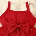 thumbnail image 5 of Gaexia Baby Girl Sets 6-9 Months Baby Girl Thanksgiving Outfit Bodysuit+Tutu Skirt+Headband Clothes Set Christmas Clothes,Z07-Red,3-6 Months, 5 of 6
