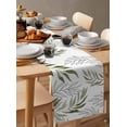 thumbnail image 4 of Willow Leaf Lines Sage Green Table Runner Cotton Linen Wedding Decor Tablecloth Festival Kitchen Decor Table Runner, 4 of 4