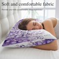 thumbnail image 5 of Purple Eucalyptus Leaves Pillow Covers Queen, Spring Floral Summer Botanical Soft Brushed Microfiber Breathable Throw Pillow Covers, Pillowcase with Zipper for Couch Sofa Bedroom Living Room 20"x30", 5 of 9