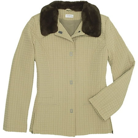 George - Women's Quilted Fur-Collared Jacket