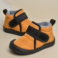 thumbnail image 5 of Otqutp Baby First Walking Boots Toddler Winter Snow Boots Boys Girls Cold Weather Baby Shoes Hook Loop Thermal Lined Snow Boots(Yellow,18-24 Months), 5 of 5