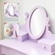 thumbnail image 5 of Set de Tocador para Niñas con Espejo, Mesa y Taburete de Madera para Maquillaje, Juguete para Niñas de 4 a 9 Años, 5 of 6