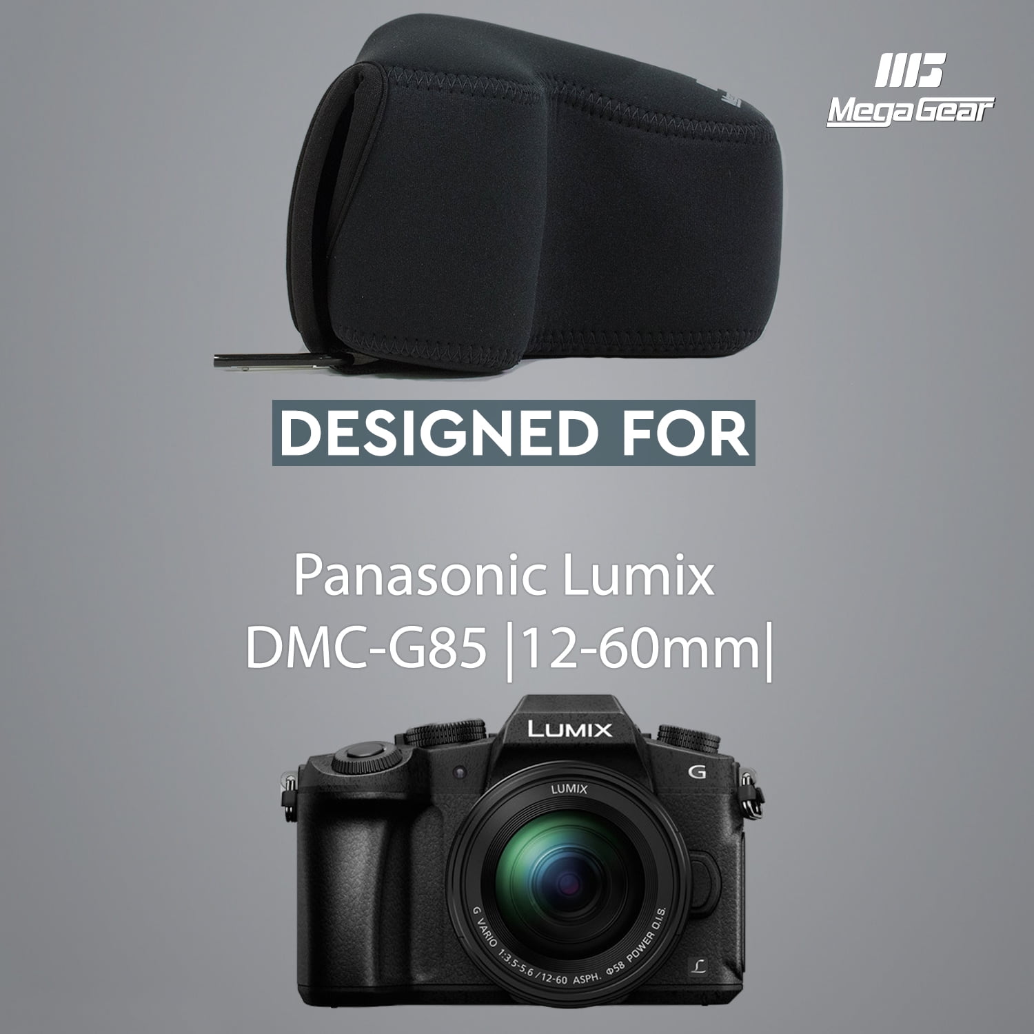 Megagear Panasonic Lumix Dmc G85 G80 G81 G8 12 60mm Ultra Light Neoprene Camera Case Black Walmart Com Walmart Com