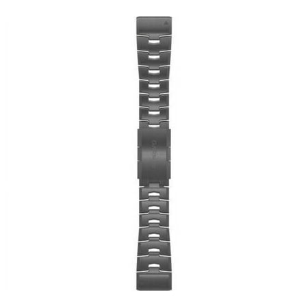 Garmin Quick Fit 26 Watch Band, Vented Titanium Bracelet with Carbon Gray DLC, 2