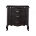 thumbnail image 2 of Benjara Cherry 30" Nightstand- 3 Drawers- Cabriole Legs- Rubberwood- Black, 2 of 6