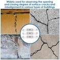 thumbnail image 2 of 3 Pcs Crack Monitoring Record, Acrylic Corner Tell-Tale Monitor,Tell-Tale Crack Monitoring Device,Measuring Instrument, 2 of 7