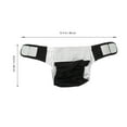 thumbnail image 2 of SKISUNO 1Set Leakproof Urinal Pant Adult Diaper Polyester Anti-Leak 30x29cm, 2 of 4