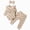 H233-Khaki, variant on masbird 3PCS Infant Baby Girls Clothes Set 0 3 6 12 18 24 Months Ruffle Long Sleeve Rompers Pants Headband Sets for Kids,Wine,0-3 M