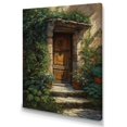 thumbnail image 2 of Designart "Brown And Green Nature'S Front Door Greeting II" Farm Door and Windows Wall Art For Kitchen, 2 of 5