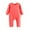 Red, variant on Esaierr Newborn Baby Boys Girls Solid Color Bodysuit Romper Unisex Infants Fall Winter Jumpsuits Outfit Clothes Cotton Pajamas Set for 2-24 Months
