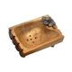 thumbnail image 3 of Jabonera de madera, bandeja para guardar jabón, contenedor rústico, decorativa, fácil de limpiar. Estilo C, 3 of 9
