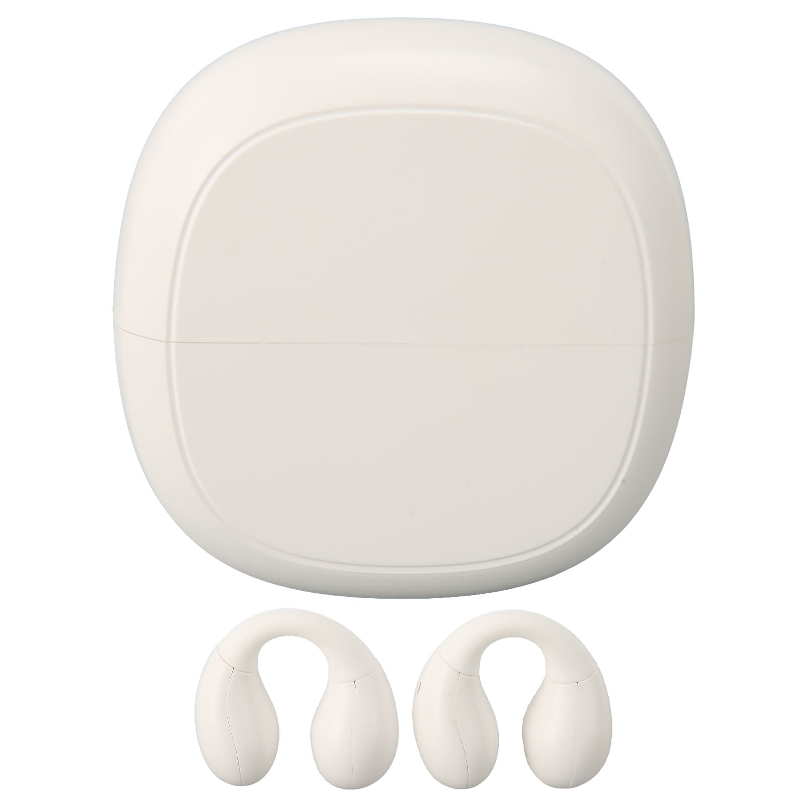 NFTIGB Language Translator Earphone 74 Languages 70 Accents Bluetooth 5.3 Wireless Clip On Earbuds Active Noise Reduction with 1200mAh Charging Case White