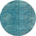 thumbnail image 1 of Ahgly Company Machine Washable Indoor Round Traditional DarkCyan Green Area Rugs, 4' Round, 1 of 7