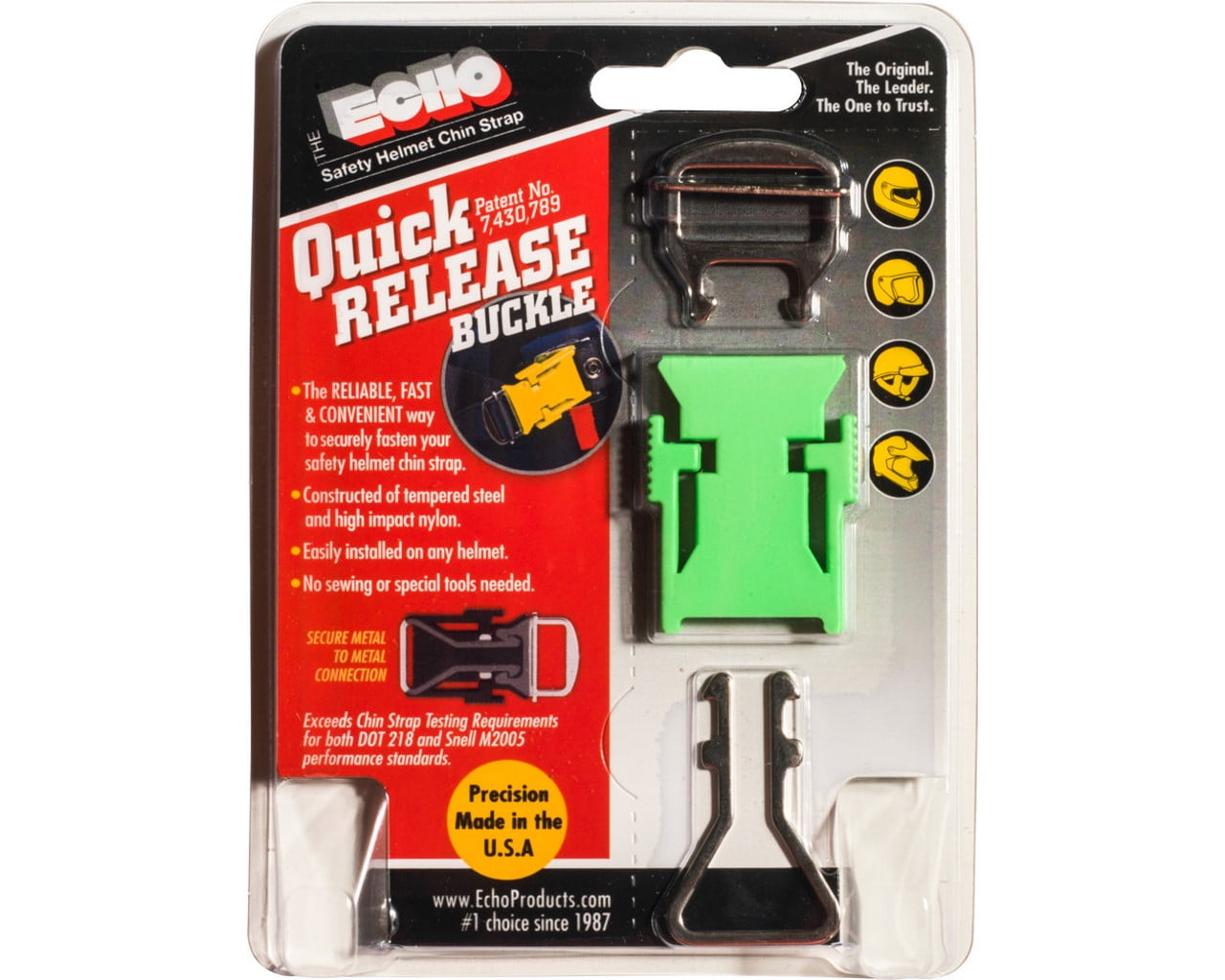 Echo Helmet Strap Quick Release Green 271084G
