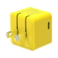thumbnail image 2 of PortoUno - 30W Fast Charging, Side USB-C Port, Foldable Wall Adapter - Yellow, 2 of 6