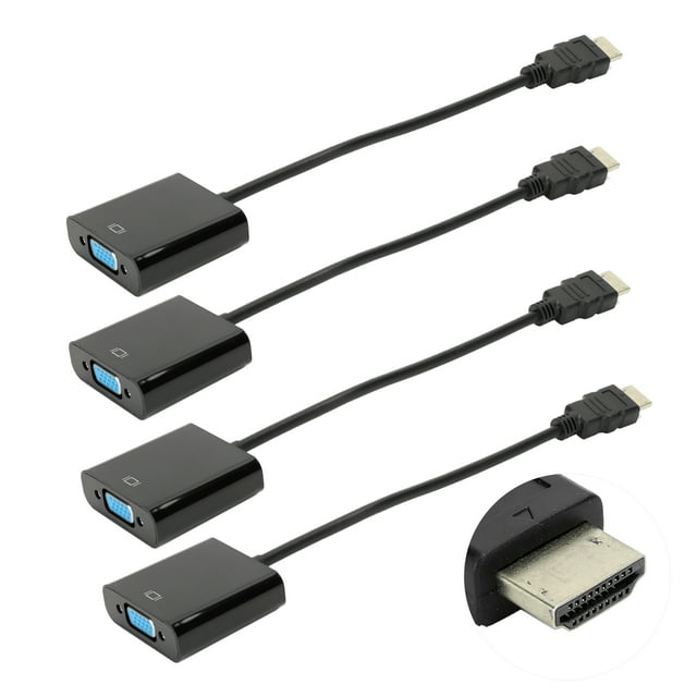 Adaptadores de cable, Convertidor de cable de 4pcs Duradero de 1080p Simple, para TVS Computers Proyecciones impulsos duro