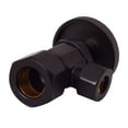 thumbnail image 4 of Westbrass 12" Bendable Corrugated Faucet and Toilet Supply Kit with 1/4-Turn Round Handle Angle Stop, Oil Rubbed Bronze, 4 of 8