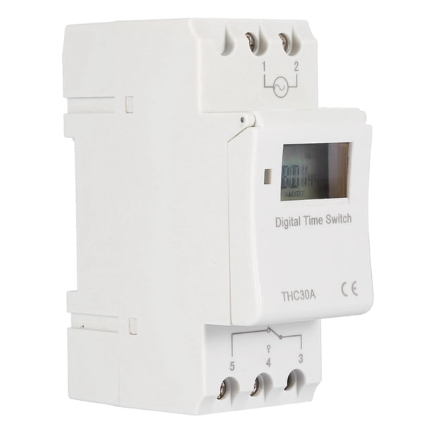 Interruptor De Temporizador Digital, Interruptor De Control De Tiempo Programable Con Capacidad De Conmutación De 30 A, 16 Configuraciones, 1-168 Horas De Tiempo De Ajuste, Para