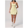 thumbnail image 4 of AEXTO Robe de Tennis avec Short Intégré et Soutien-Gorge Robe Athlétique pour Femmes Été Découpes Torsadée Robe d'Entraînement de Golf, 4 of 17