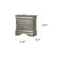thumbnail image 3 of Brooklyn Modern Style Nightstand made with Wood in Silver, 3 of 3