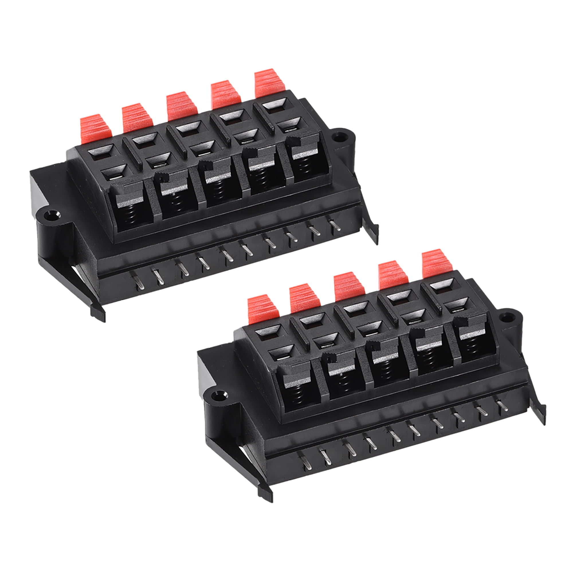 10 Way Spring Speaker Terminal Clip Push Release Connector Audio Cable