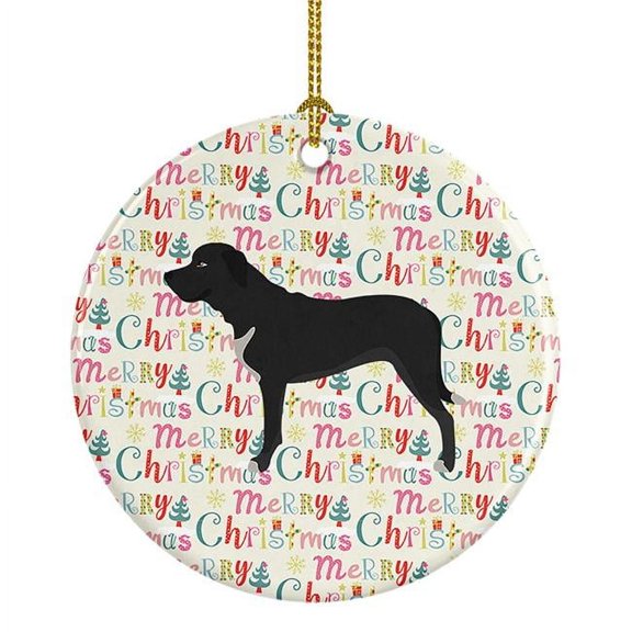 Broholmer Danish Mastiff Ceramic Ornament 2.8 in x 2.8 in